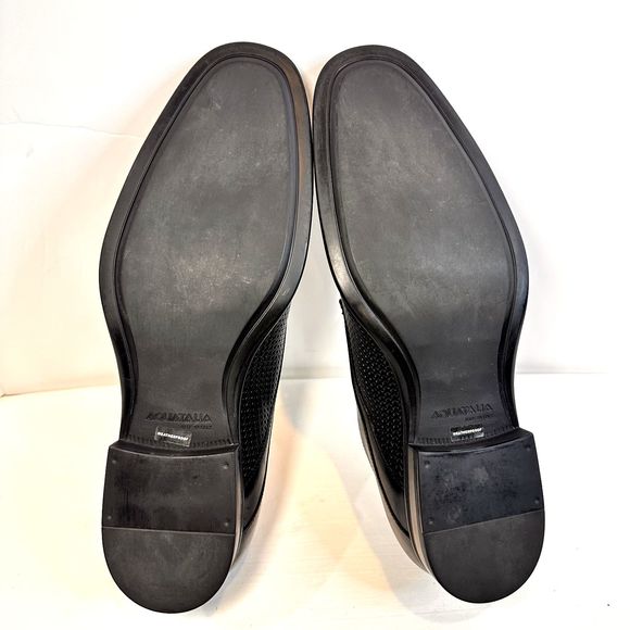 AQUATALIA MEN\'S AARON WOVEN/SMOOTH BLACK LEATHER DRESS OXFORDS SZ 11.5M US NIB main image 7